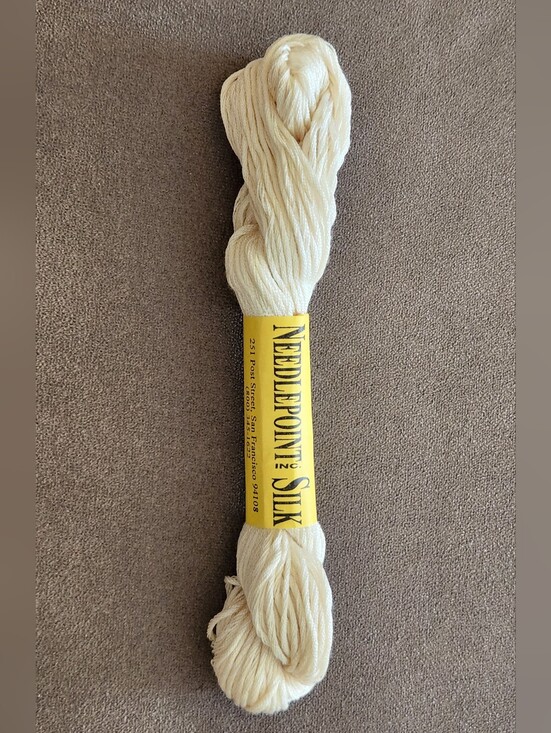 Other - Needlepoint Silk Thread 1 SKEIN 90 METERS -BRIGHT WHITE